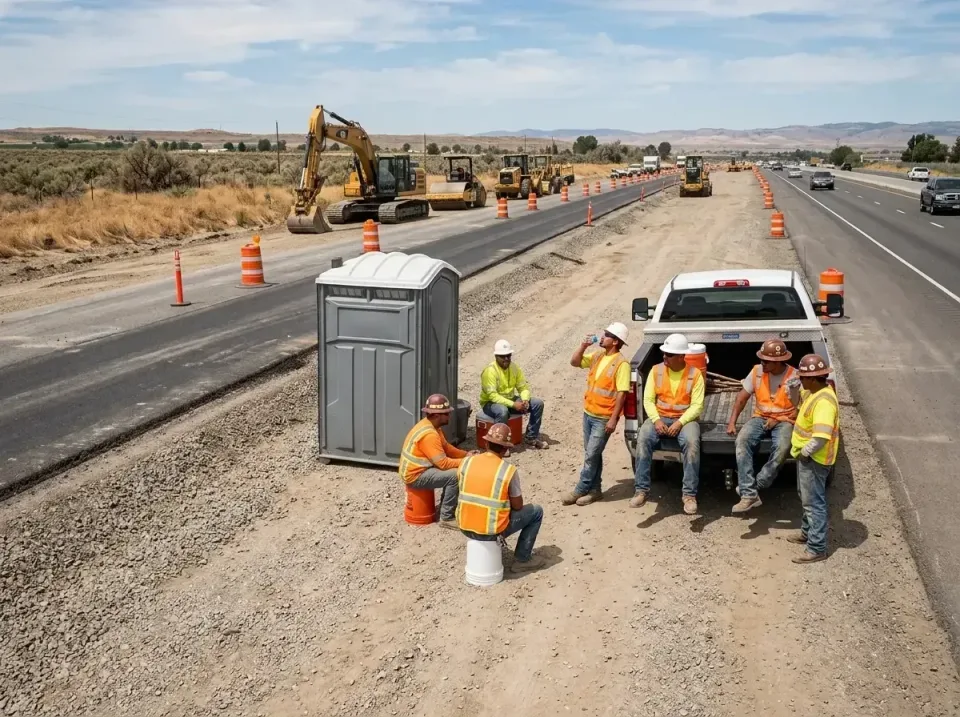 highway-road-construction-crew-007 — frequently asked questions, Porta Potty and Restroom Rentals in Raleigh Hills, OR
